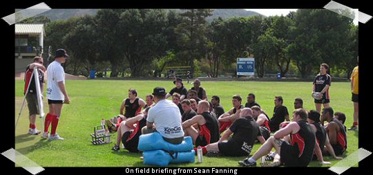 On field briefing from Sean Fanning 